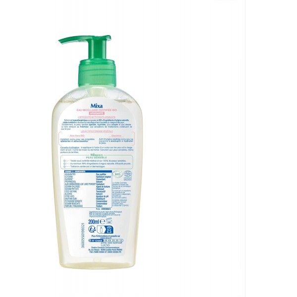 Sensitive Skin Make-up Remover Cleansing Water 200 ml ORGANIC from Mixa Mixa Sensitive Skin Expert €3.99