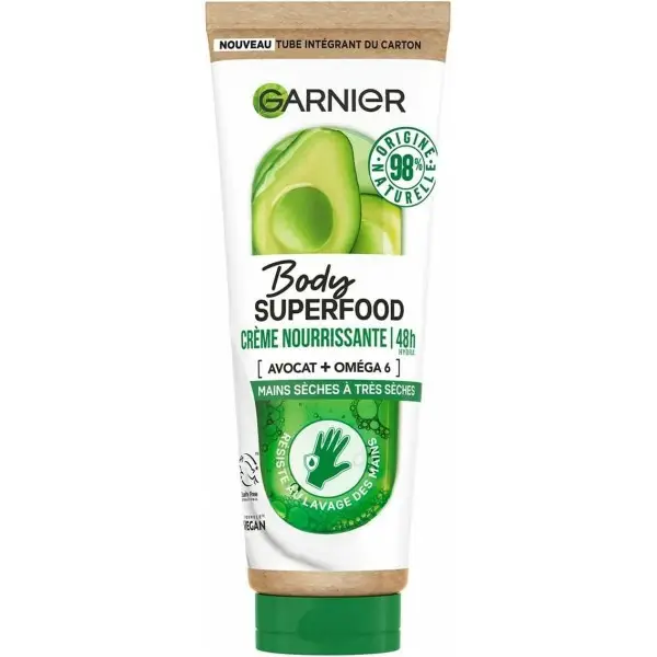 48H Nährende Handcreme mit Avocado und Omega 6 von Garnier Body Superfood Garnier 3,99 €