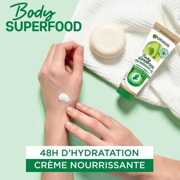 48H Nährende Handcreme mit Avocado und Omega 6 von Garnier Body Superfood Garnier 3,99 €
