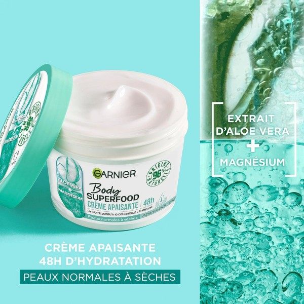 Soothing Body Care Cream 48H Hydration With Aloe Vera & Magnesium from Garnier Body Superfood Garnier €5.99
