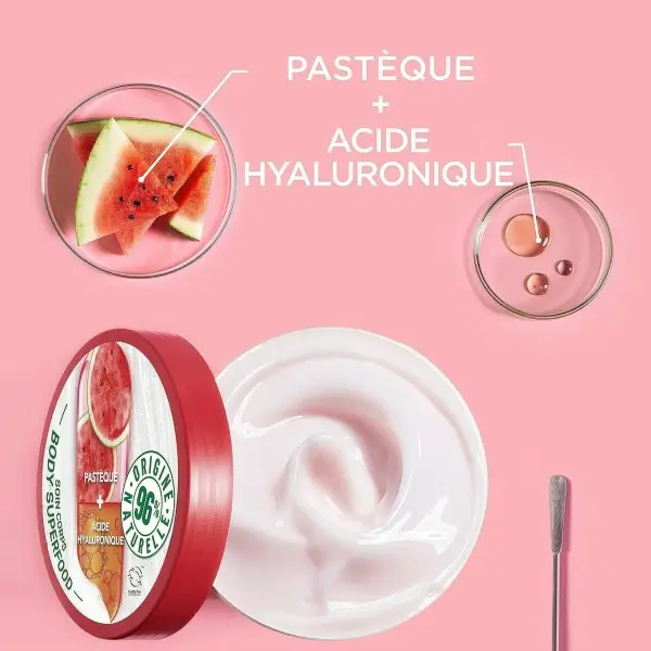 Crema lenitiva per la cura del corpo Idratazione 48 ore con anguria e acido ialuronico di Garnier Body Superfood Garnier € 5,99
