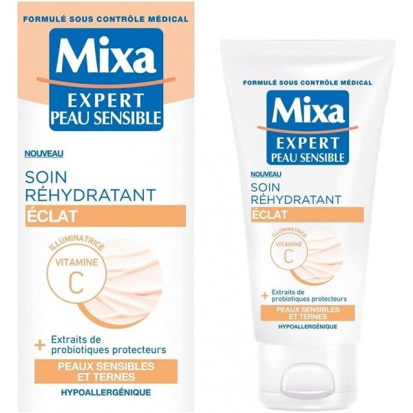 MIXA - Crème hydratante pour visage - Soin réhydratant