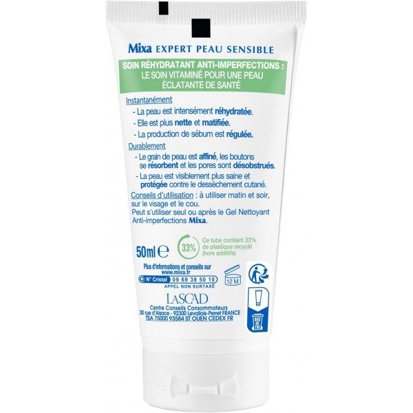 Tratamento 2 en 1 anti-imperfeccións moi hidratante de Mixa Expert Sensitive Skin Mixa 5,82 €