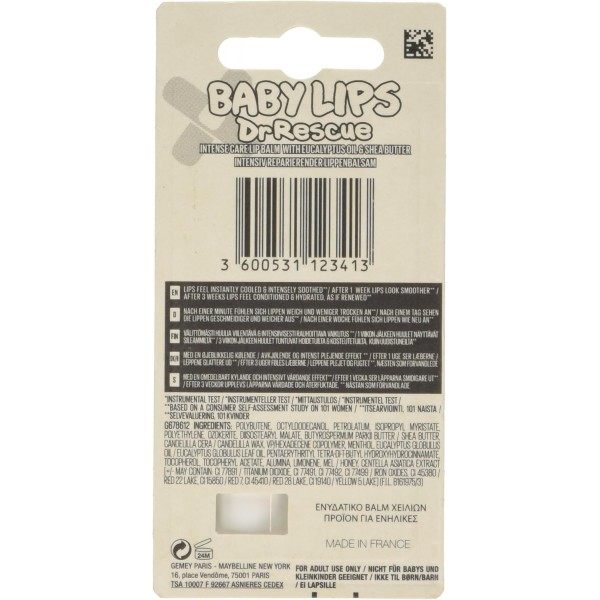 Just Peachy - Moisturizing Lip Balm Dr Rescues 12h Baby Lips Gemey Maybelline Maybelline €2.00