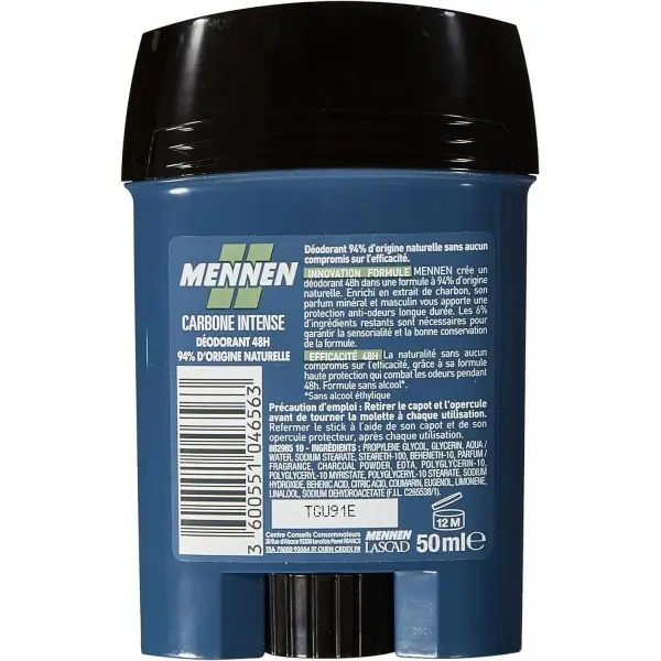 Carbone Intense - Stick Déodorant 48h de MENNEN MENNEN 3,00&nbsp;€