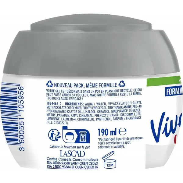 Gel Styling Invisibile con Vitamine Fixation Force 7 di Vivelle Dop DOP € 3,99