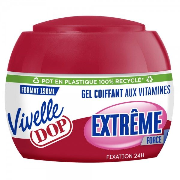 Extreme Strength Hold 8 Styling Gel met Vitaminen van Vivelle Dop DOP € 3,99
