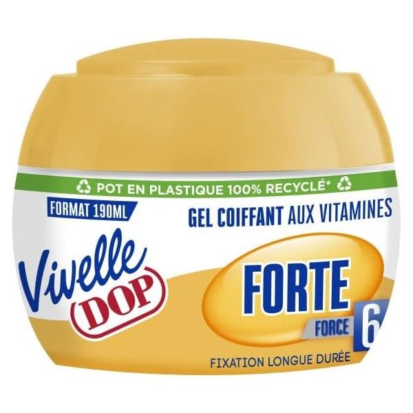 Gel Coiffant Fixation Forte Force 6 aux Vitamines de Vivelle Dop DOP 3,99 €