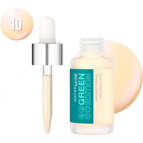Tint 10 - Superdrop Green Edition Tinted Oil Face Tinted Dry Oil Foundation by Maybelline New-York Maybelline €6.99