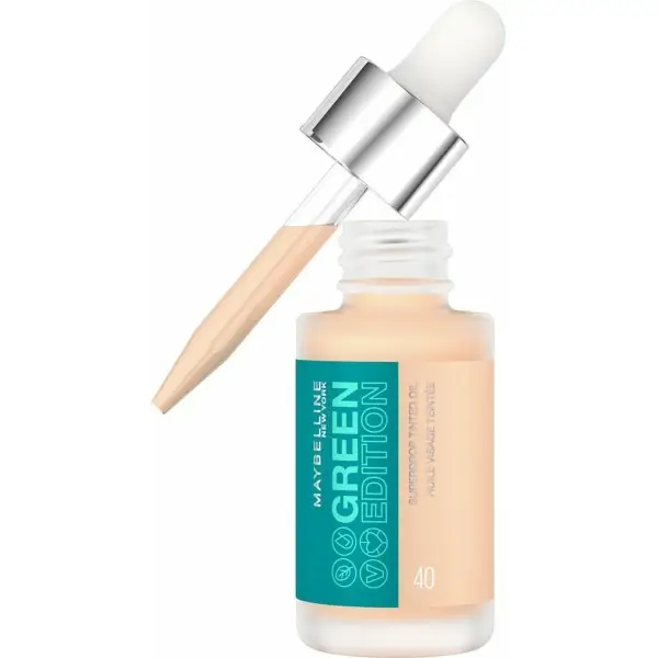 Tint 40 - Superdrop Green Edition Tinted Oil Face Tinted Dry Oil Foundation van Maybelline New-York Maybelline € 6,99