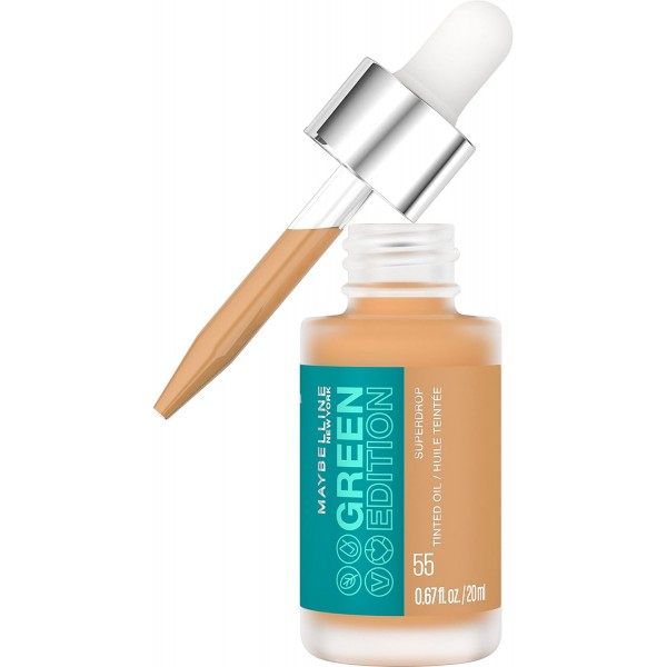 Tint 55 - Superdrop Green Edition Tinted Oil Face Tinted Dry Oil Foundation by Maybelline New-York Maybelline €6.99