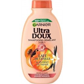 Garnier Garnier-en bainila esnearekin eta papaya-estraktu ultra leunarekin 2 in 1 xanpua deskonposatzeko 2,99 €