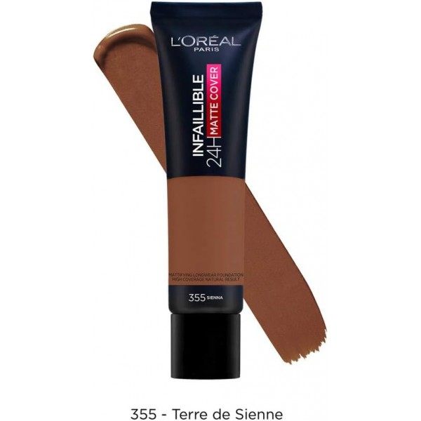 355 Sienna - Infallible 24H Matte Cover Foundation from L'Oréal Paris L'Oréal €7.99