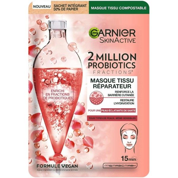Herstellend en hydraterend gezichtsmasker verrijkt met veganistische probiotische fracties van Garnier SkinActive La Provençale