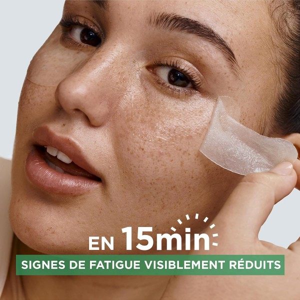 Parches para ojos en gel antifatiga Hyaluron CyoJelly con efecto refrescante de ácido hialurónico vegano de Garnier