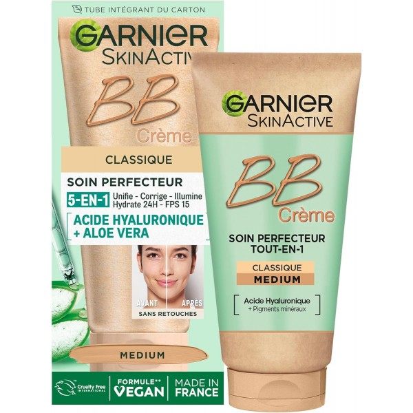 Media - BB Cream Cuidado Perfeccionador Todo en 1 Unifica, Matifica e Hidrata SPF 25 de GARNIER Skin Active Garnier 5,00 €