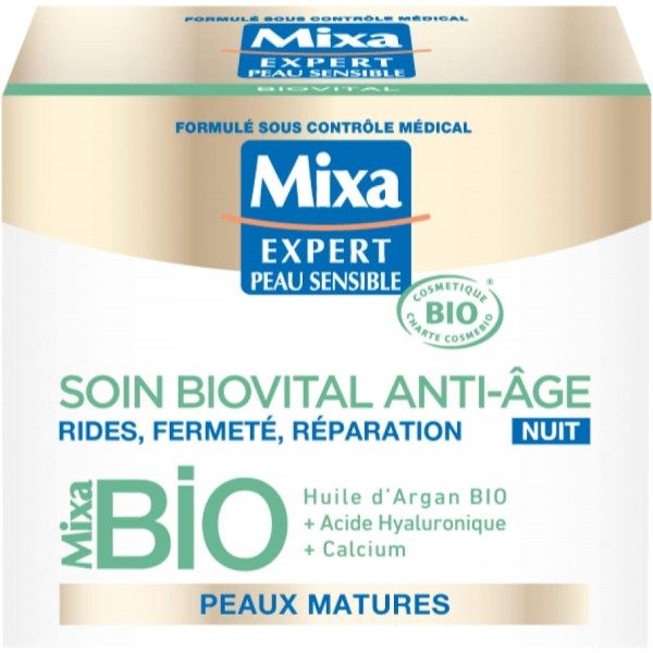 Biovital Anti-Aging Cuidado de Noche Arrugas, Firmeza, Reparación de Mixa BIO Mixa 5,00 €