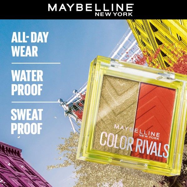 Chill x Daring - Color Rivals Eyeshadow Palette Highly Pigmented, Waterproof by Maybelline New York Maybelline ...