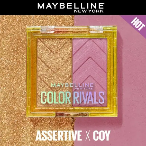 Assertive x Coy - Palette d'Ombres à Paupières Color Rivals Hautement pigmentée, Waterproof de Maybelline New York Maybelline...