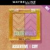 Assertive x Coy - Paleta de sombras de ojos Color Rivals altamente pigmentada, resistente al agua de Maybelline New York