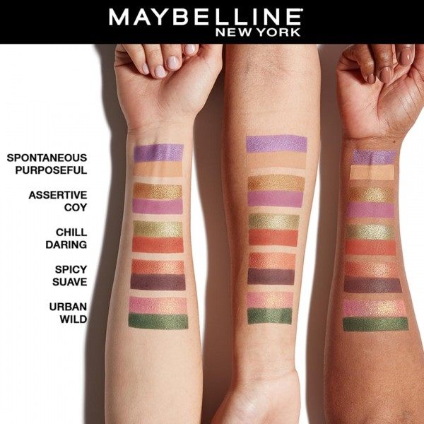 Assertive x Coy - Paleta de sombras de ojos Color Rivals altamente pigmentada, resistente al agua de Maybelline New York