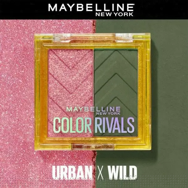 Urban x Wild - Color Rivals Oogschaduwpalet Hoog gepigmenteerd, waterdicht van Maybelline New York Maybelline 4,...