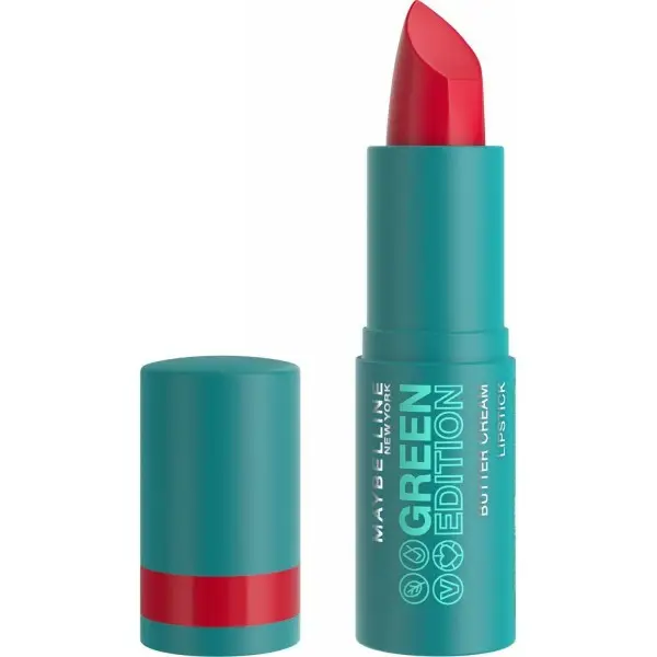 04 Maple - Rouge à Lèvres Satiné & Pigmenté au Beurre de Cacao Butter Cream Green Edition Vegan de Maybelline New York Maybel...