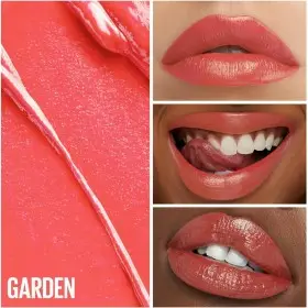 07 Garden - Lápiz labial satinado y pigmentado con manteca de cacao Crema de manteca Edición vegana verde de Maybelline New