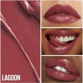 010 Lagoon - Rouge à Lèvres Satiné & Pigmenté au Beurre de Cacao Butter Cream Green Edition Vegan de Maybelline New York Mayb...