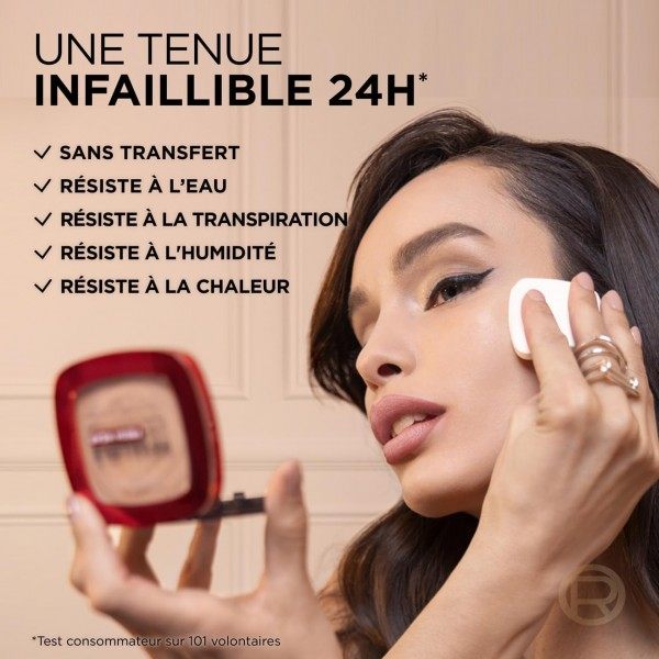 300 Ambre - Fond de Teint Poudre Longue Tenue Waterproof Infaillible 24H Fresh Wear de L'Oréal Paris L'Oréal 8,50 €