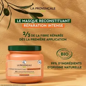 Masque Reconstituant Réparation Intense Argousier & Huile d'Olive Bio AOP Provence Pour Cheveux Abîmés de La Provençale La Pr...