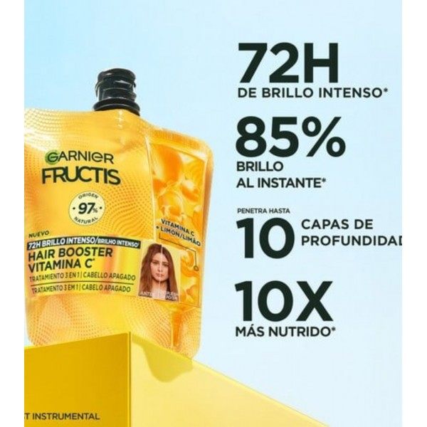 3-in-1 haarversterkerbehandeling met vitamine C 72H Brilliance Fructis van Garnier Garnier € 3,50