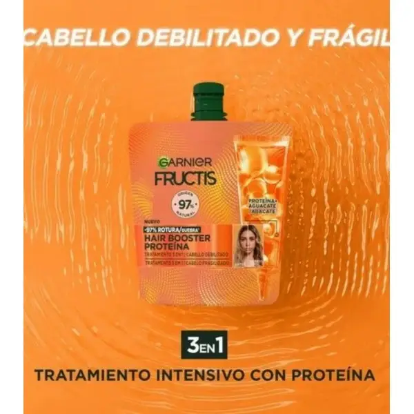 Trattamento capelli 3 in 1 Hair Booster Proteine anti-rottura Fructis de Garnier Garnier € 3,50