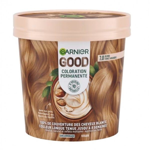 7.0 Blond Amande Foncé - Coloration permanente GOOD de Garnier Garnier 7,00 €