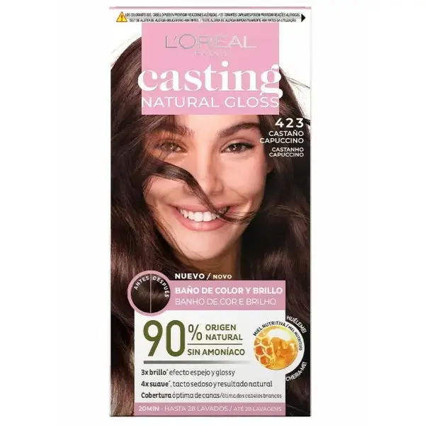423 Capuccino - Coloration Casting Natural Gloss sans ammoniaque de L'Oréal Paris L'Oréal 6,00&nbsp;€