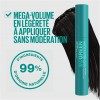 Blackest Black - Máscara de pestañas enriquecida con manteca de karité Mega Mousse edición verde de Maybelline New-York