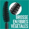 Blackest Black - Máscara de pestañas para dar volumen enriquecida con manteca de karité Green Edition Mega Mousse de Maybelline