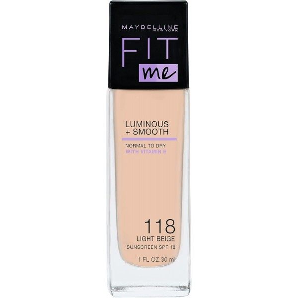 118 Beix argia - SPF18 Fit Me fundazioa Maybelline New York Maybelline 6,50 €