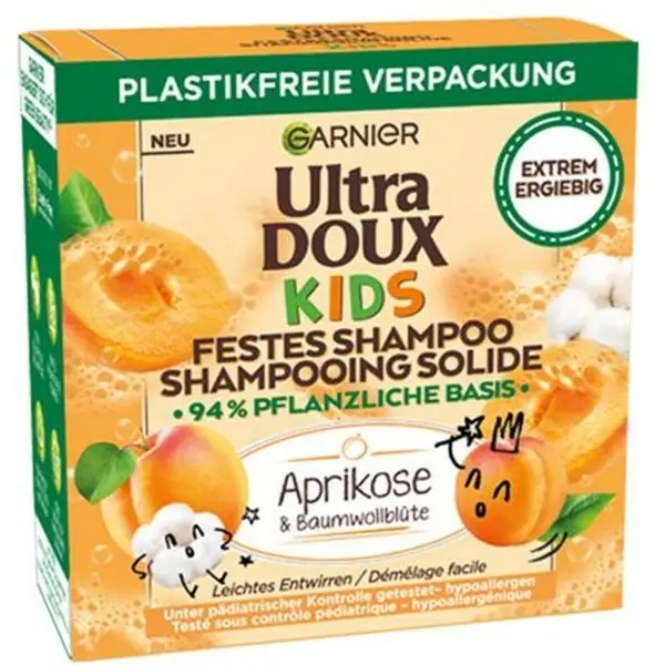 Garnier Ultra Doux Abrikoos en Katoenbloem Vaste Shampoo voor Kinderen €2,75