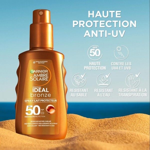 Leche protectora en spray Ideal Bronze FPS 50 de GARNIER Ambre Solaire Garnier 7,99 €