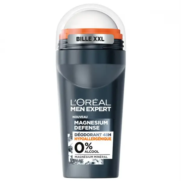 Desodorant enrotllable L'Oréal Men Expert hipoalergènic de defensa de magnesi per a homes Eficàcia 48h 3,25 €