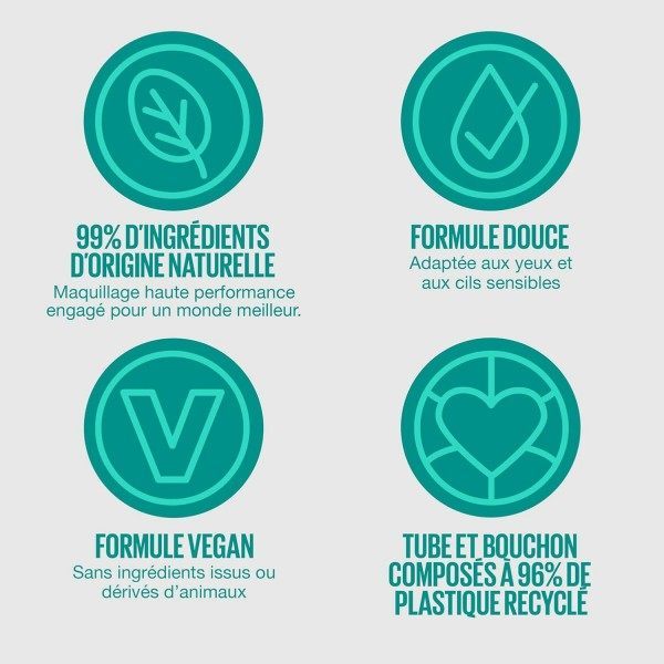 02 Very Black - Mascara Volume Enrichi en Beurre de Karité Green Edition Mega Mousse de Maybelline New-York Maybelline 4,50 €