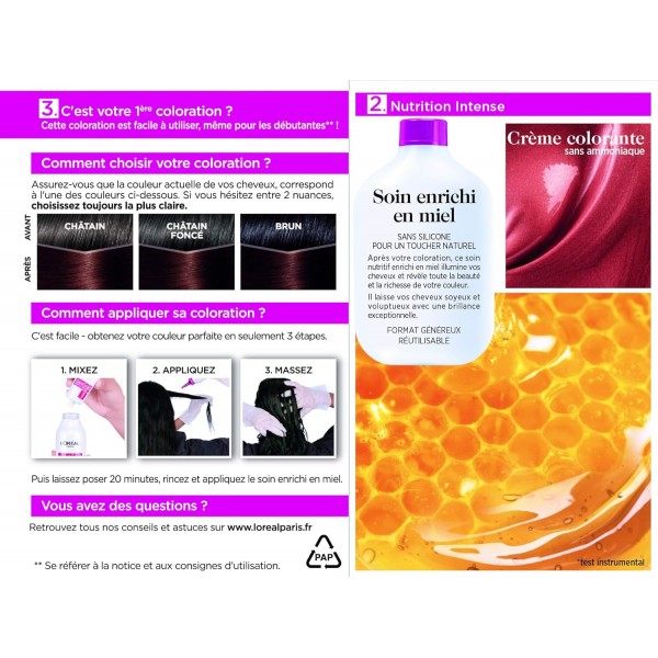 354 Henné Châtain Auburn - Coloration Cheveux Ton Sur Ton Sans Ammoniaque Casting Crème Gloss de L'Oréal Paris L'Oréal 5,00 €