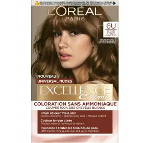 6U Universal Dark Blonde - Colorazione permanente per capelli senza ammoniaca Excellence Crème Universal Nudes di L'Oréal Paris