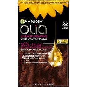 5.5 Castany Clar Caoba - Tint de cabell permanent sense amoníac amb olis florals naturals Olia de Garnier Garnier 4,00 €
