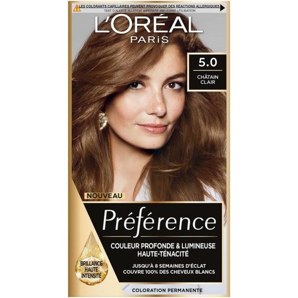 5.0 Hellbraun - Permanente Haarfarbe Preference von L'Oréal Paris L'Oréal 5,00 €