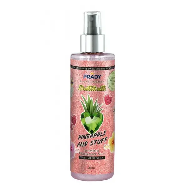 PINEAPPLE AND STUFF - Bruma corporal e capilar con purpurina brillante e aloe vera 250 ml de PRADY Prady 7,00 €