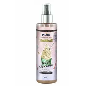 SWEET MACADAMIA - PRADY-ren gorputz eta ilearentzako purpurina distiratsuko lainoa Aloe Verarekin 250ml-koa. Prady 7,00 €