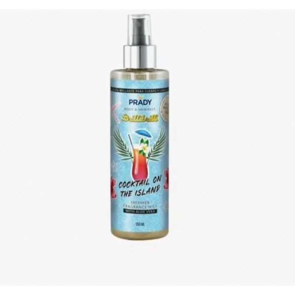 CÓCTEL EN LA ISLA - Bruma corporal y capilar con brillo y aloe vera 250 ml de PRADY Prady 7,00 €