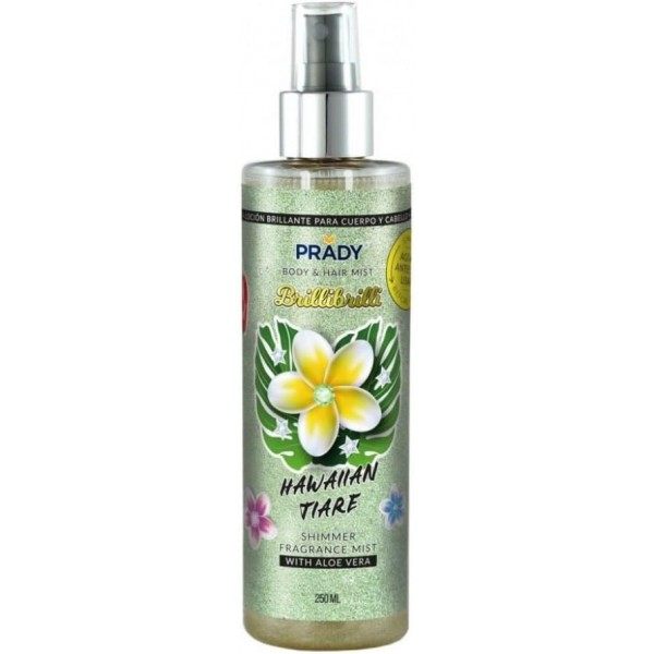 HAWAIIAN TIARE - Mist met glanzende glitter voor lichaam en haar met Aloë Vera 250ml van PRADY Prady €7,00